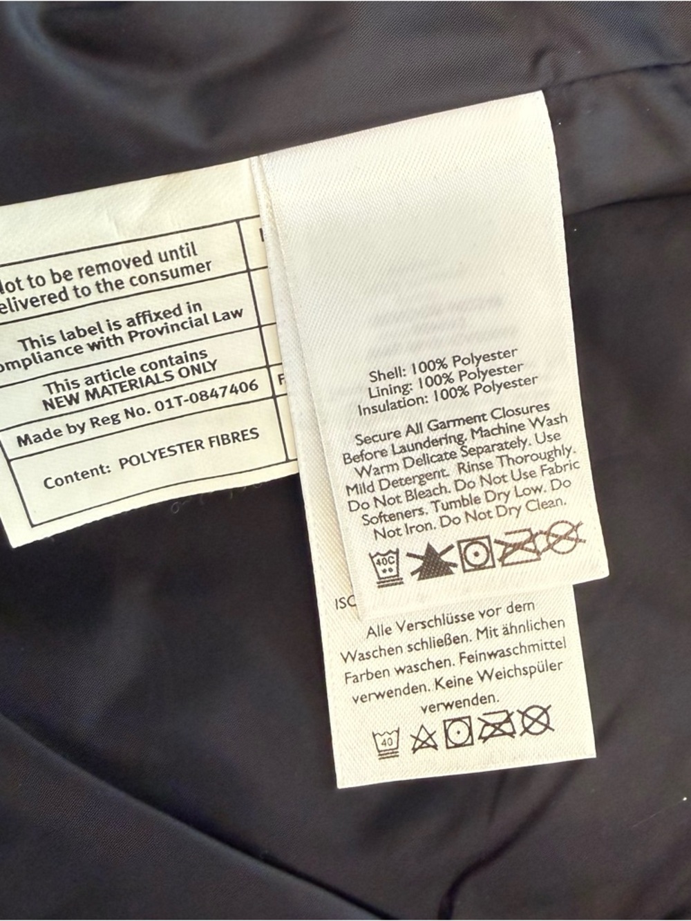 Eddie Bauer Quilted Black Snap-Front Puffer Jacket - Picture 8 of 9